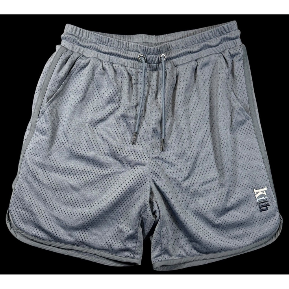 Kith Jordan Collaboration Mesh Men's Athletic Shorts Battleship Grey Sz  X-Small